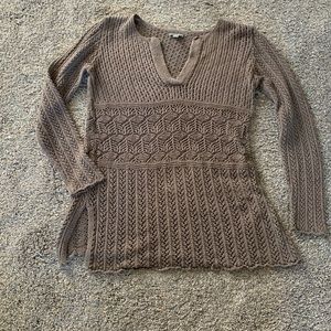 Brown knit sweater JJILL